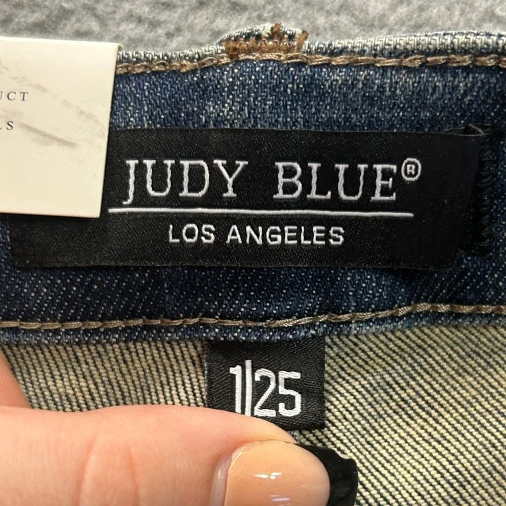 Judy Blue  High Rise Flare Leg Jeans Womens 1/25 Medium Wash Blue Denim